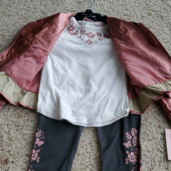 NWT 3 piece set pink/gray/white - Picture 2 of 4